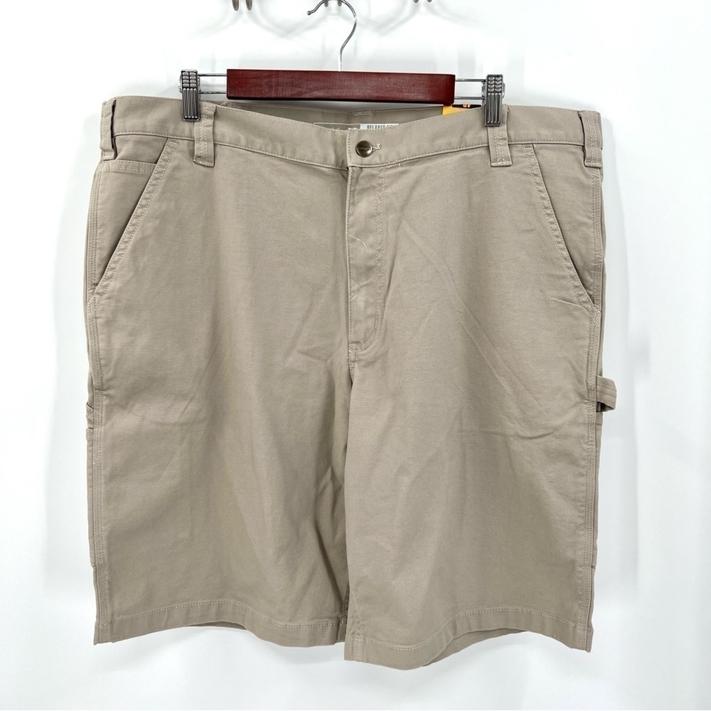 NWT CARHARTT Men's Relaxed Fit Khaki Cargo Shorts Size 40